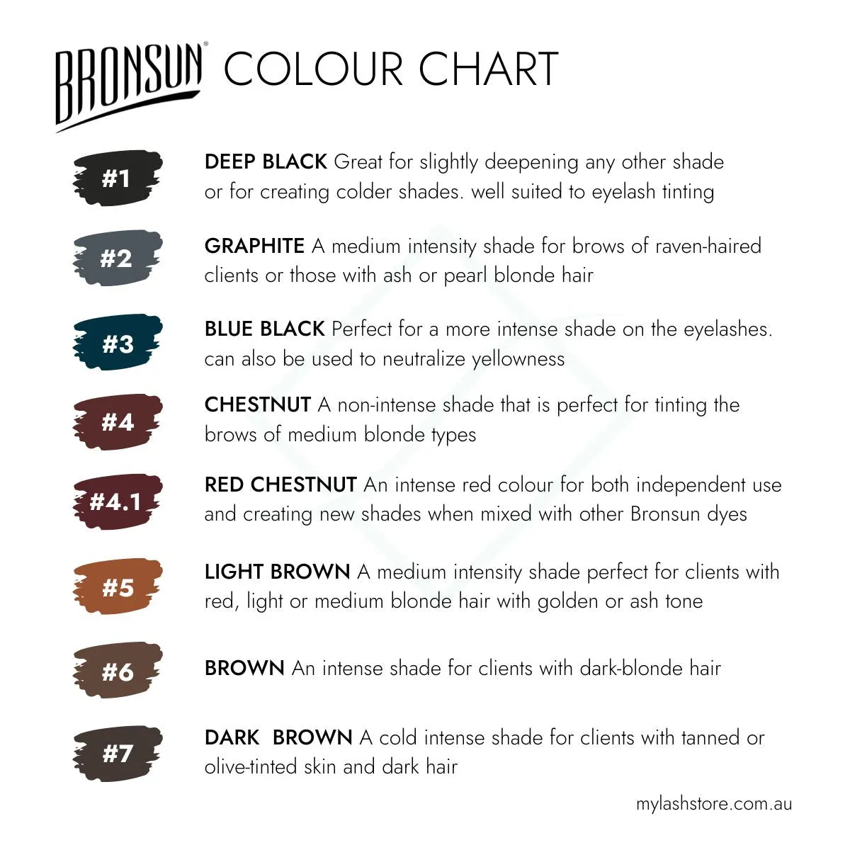 Bronsun Lash & Brow Gel Dye - #4 Chestnut