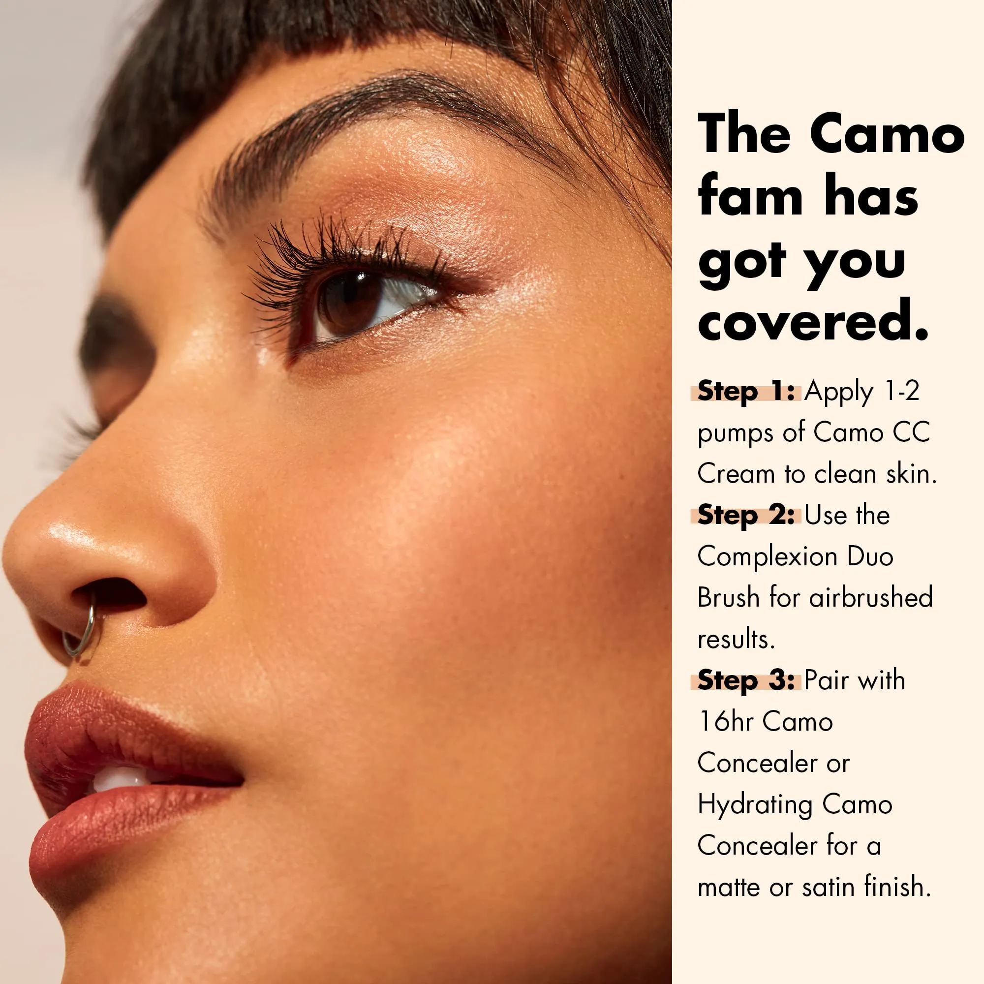 e.l.f. Camo CC Cream, Color Correcting Medium-To-Full Coverage Foundation with SPF 30, Fair 150 C, 1.05 Oz (30g)