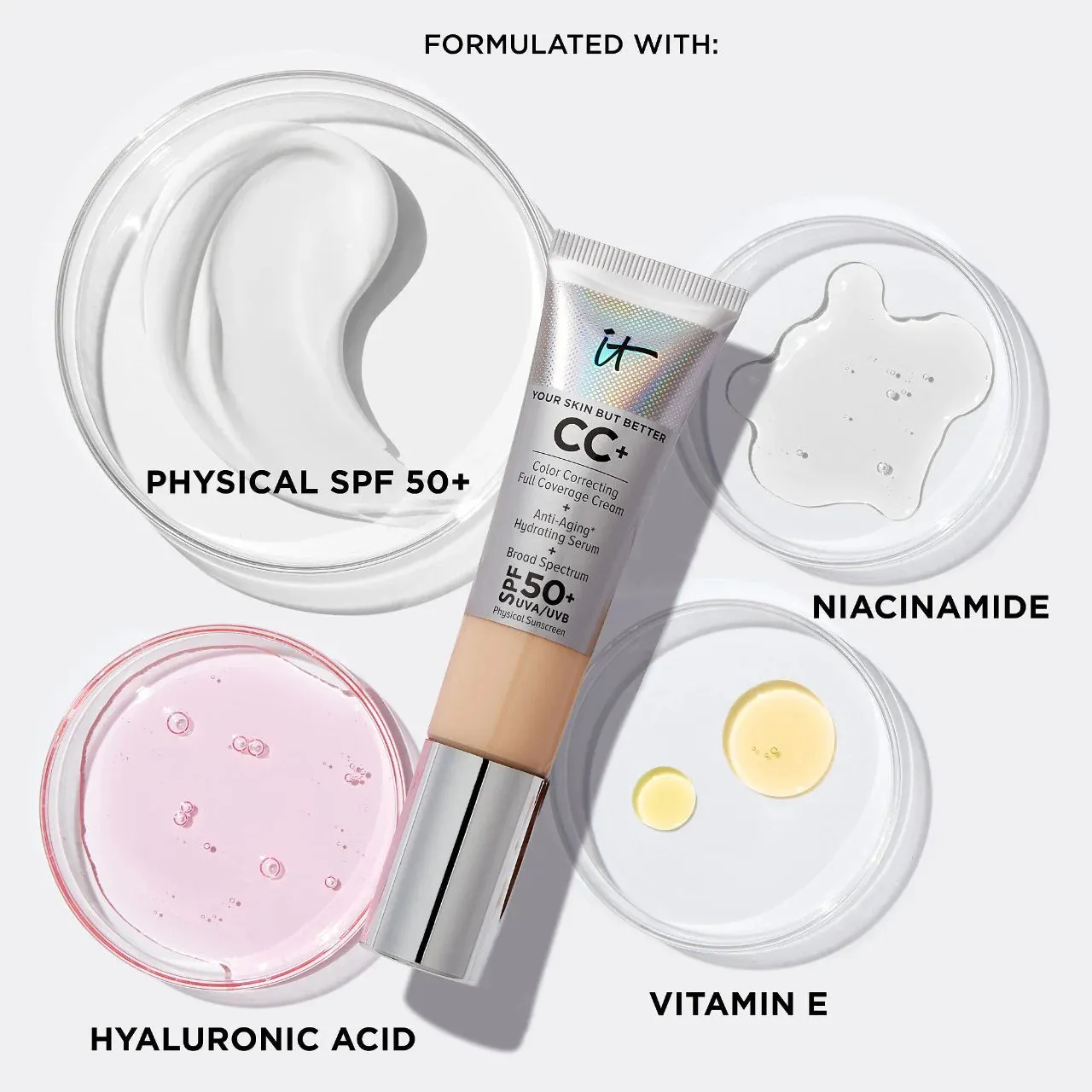 IT Cosmetics - CC  Cream Full Coverage Color Correcting Foundation with SPF 50  | 50 mL