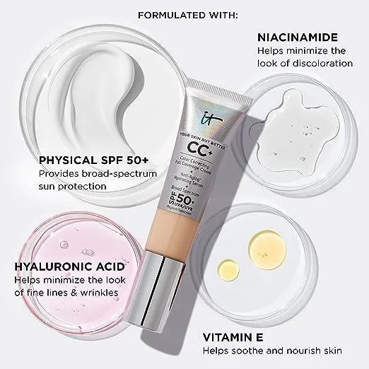 IT Cosmetics - CC  Cream Full-Coverage Foundation with SPF 50  - Fair Beige - 32ml