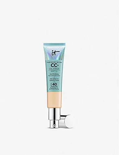 it Cosmetics CC  Oil-Free Poreless Finish Full Coverage Cream   Anti Aging Hydrating Serum (Medium)