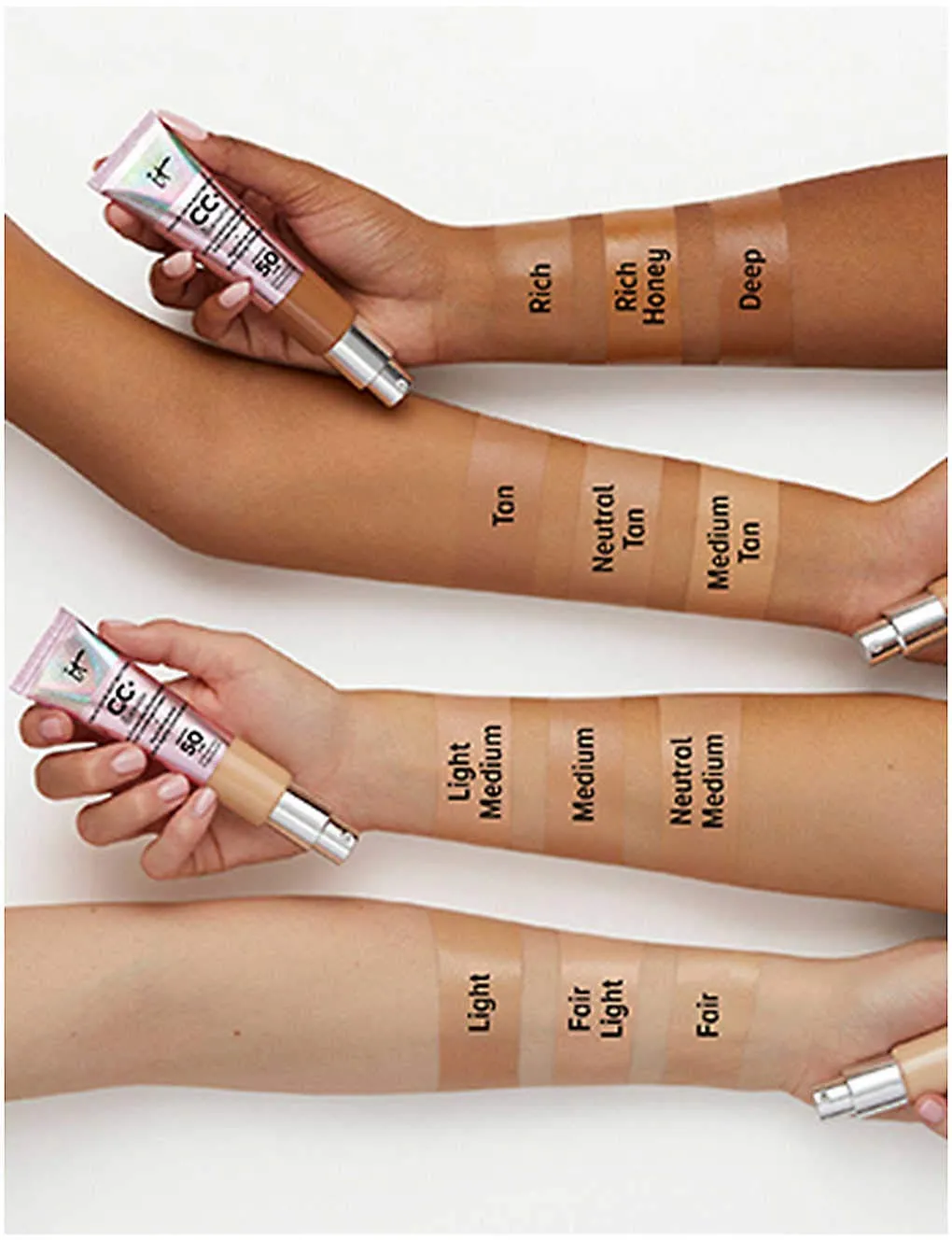 IT Cosmetics Your Skin But Better CC  Cream Illumination, Light (W) - Color Correcting Cream, Full-Coverage Foundation, Hydrating Serum & SPF 50  Sunscreen - Radiant Finish - 1.08 fl oz