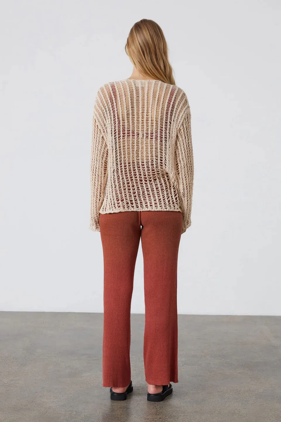 Natural Lattice Knit Jumper