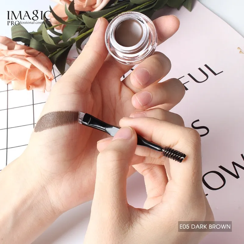 Professional Eyebrow Gel in 6 Colors - Eyebrow Enhancer, Tint Makeup for Women and Girls with Brow Brush Tools