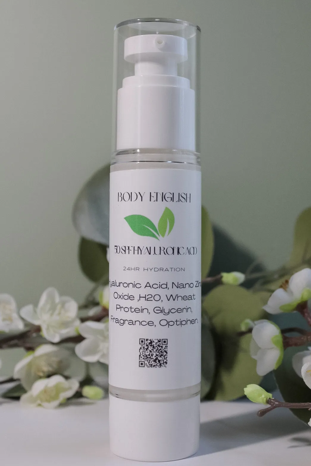 SPF 50 Face Sunscreen with Hyaluronic Acid and Zinc Oxide